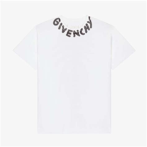 givenchy oversized t-shirt with tag effect prints|GIVENCHY Oversized T.